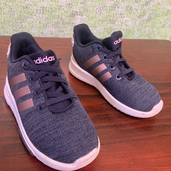 Adidas Cloudfoam Racer TR Sneakers Shoes Slip On Mesh Blue Toddler Size 8 Baby - Picture 2 of 9